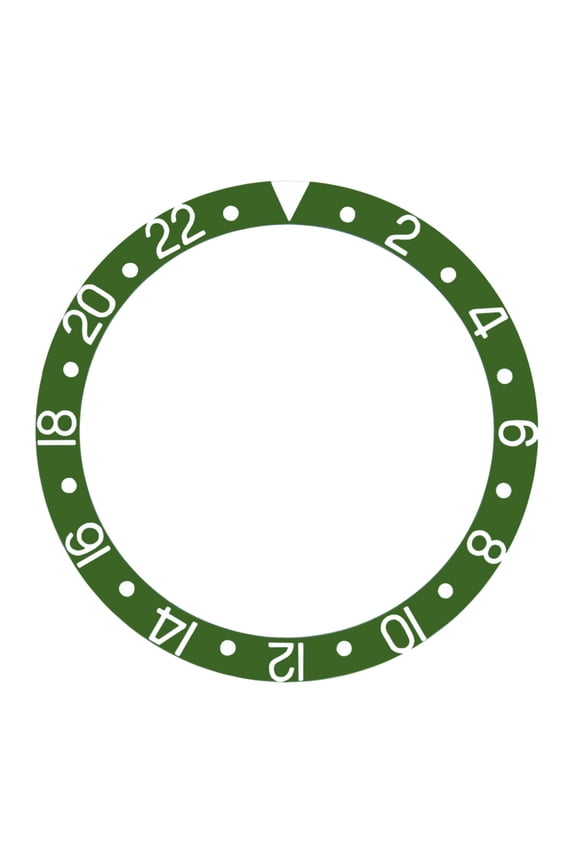 BEZEL INSERT FOR ROLEX GMT FOR SAPAHIRE 16700, 16713, 16760, 16718 GMT II GREEN