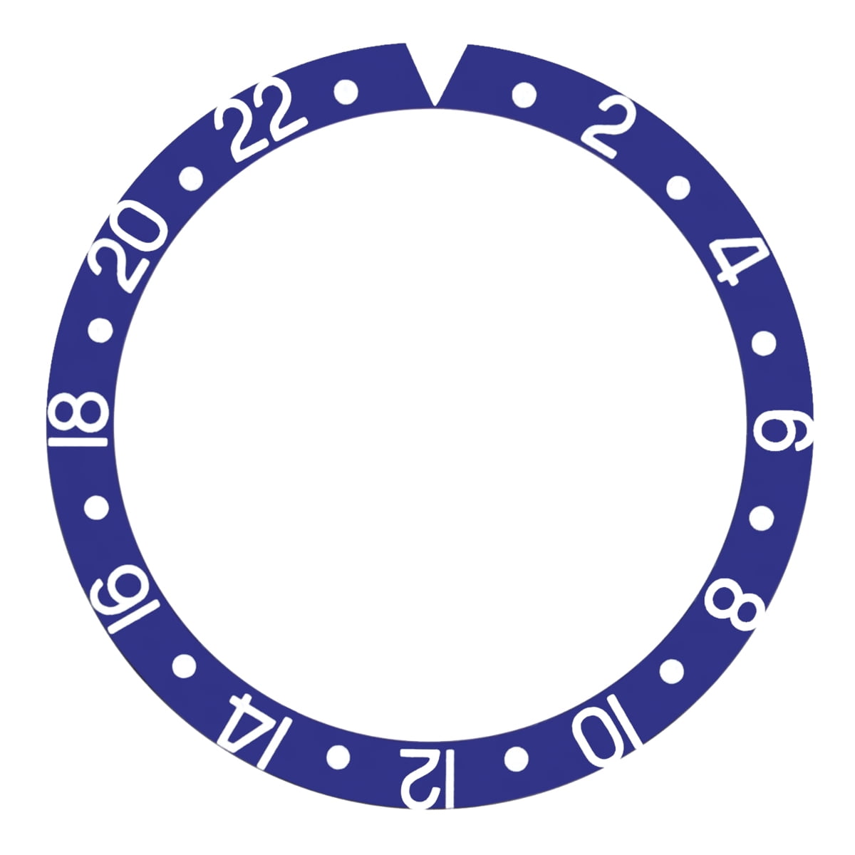 BEZEL INSERT FOR ROLEX GMT I MASTER 1670 1675 16750 16753 16758