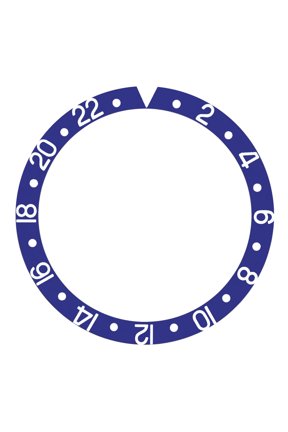 BEZEL INSERT FOR ROLEX GMT I MASTER 1670 1675 16750 16753 16758 BLUEBERRY WATCH