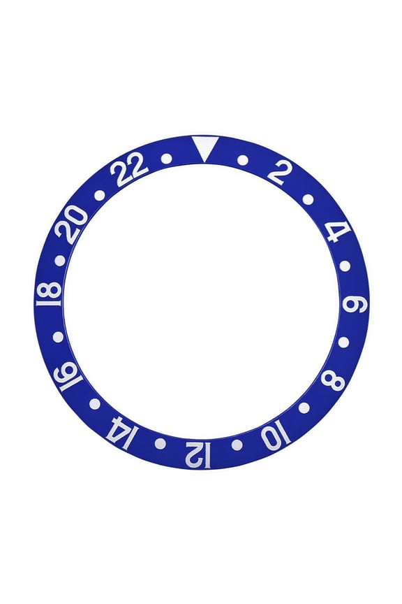 BEZEL INSERT FOR ROLEX GMT II SERIF FAT FONT 16700,16710,16713,16718 BLUEBERRY