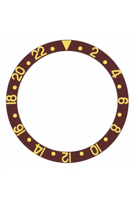 BEZEL INSERT FOR ROLEX GMT MASTER II 16713 16718 16700 16710 16760 BROWN GOLD
