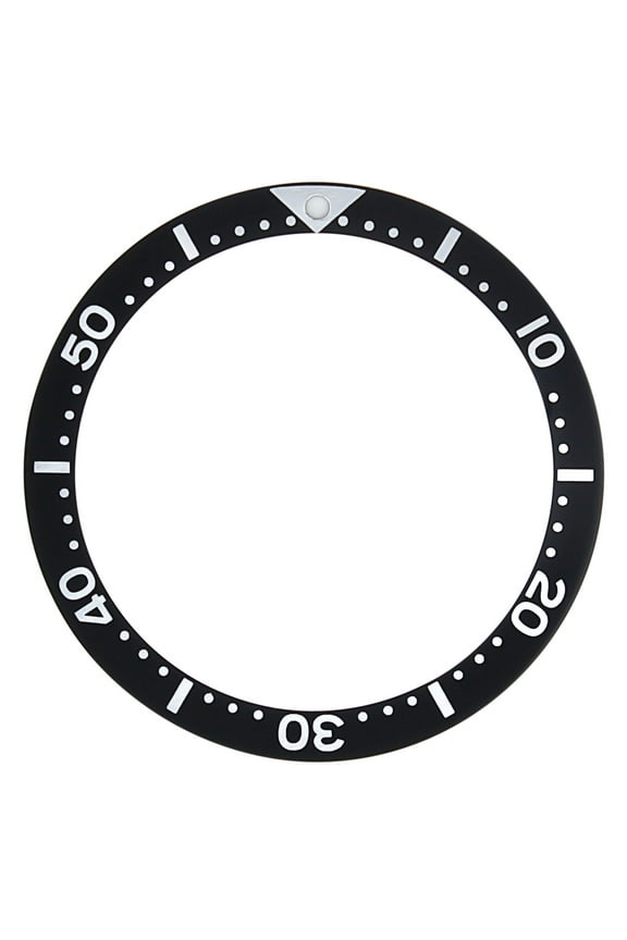 BEZEL INSERT FOR SEIKO 7002,6309,SKX007K2,7S26-0020 DIVER AUTOMATIC WATCH BLACK