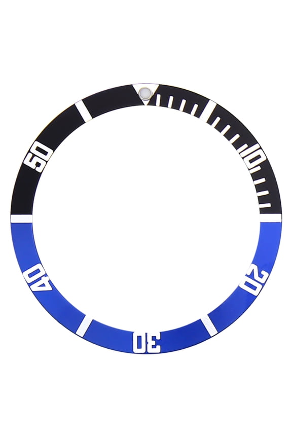 REPLACEMENT BEZEL INSERT BLACK/BLUE FOR WATCH 38MM X 31.50MM