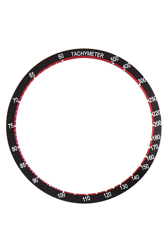 BEZEL INSERT FOR SEIKO WATCH 6138 0011, 6138-0010 UFO CHRONOGRAPH BLACK/RED