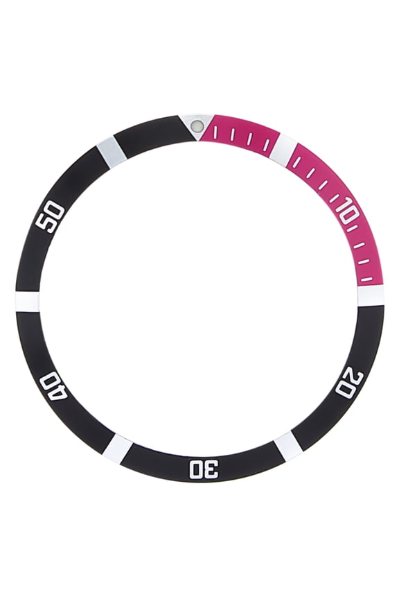 BEZEL INSERT FOR TAG HEUER 2000 MIDSIZE WATCH BLACK/RED