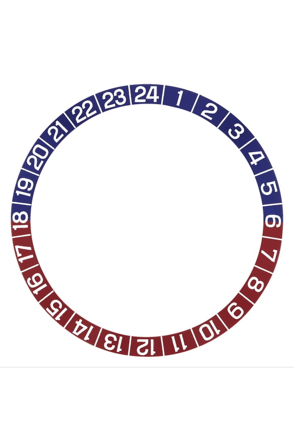 BEZEL INSERT FOR TAG HEUER GMT 1163 BLUE RED WATCH PART