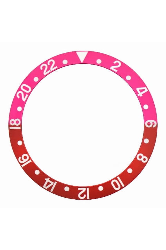 BEZEL INSERT FOR VINTAGE ROLEX GMT FOR 16700 16713 16718 16760 RED/PINKISH COLOR