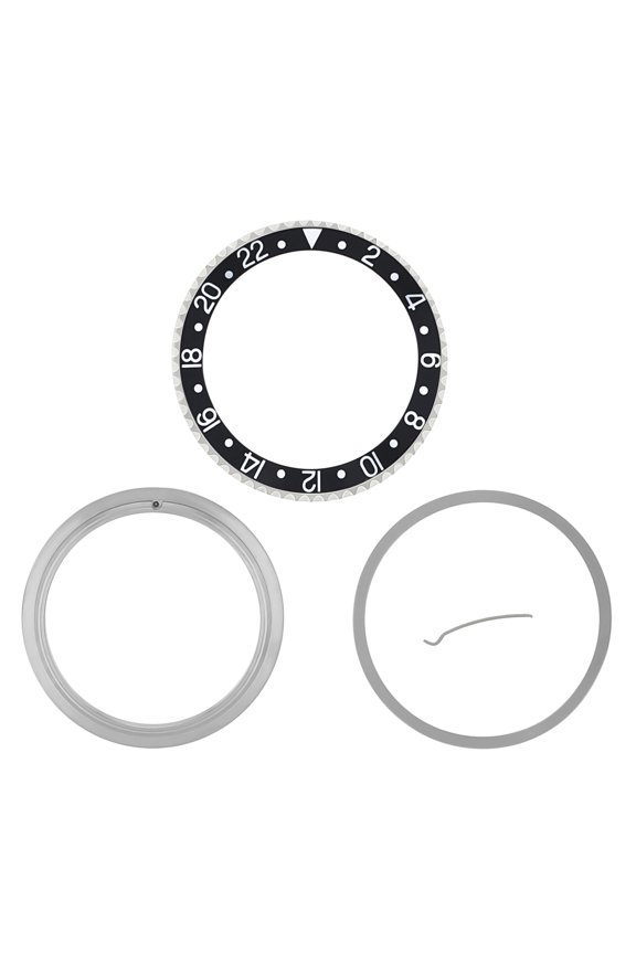 BEZEL RING RETAINING CERAMIC INSERT FOR ROLEX GMT 16700 16710 16718 16760 BLACK