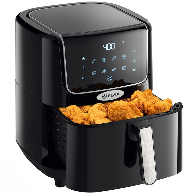 BEZIA Air Fryer 6.8 Quart, Smart Digital Airfryer with LED Touch