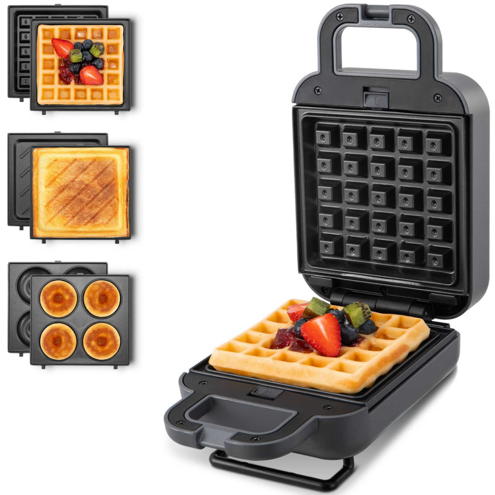  FineMade Double Mini Waffle Maker with 4 Inch Dual Non