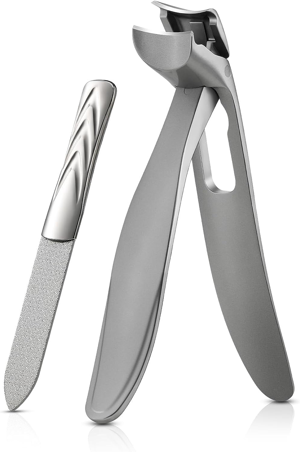 Nagelknipser Für Dicke Nägel – Gebogene Form, Edelstahl, 9,7 Cm Griff