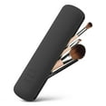 thumbnail image 1 of BEZOX Trendy Makeup Brush Holder - Silicon Makeup Brush Travel Case, Sleek Travel Make Up Brush Holder For Women, Small Makeup Brush Travel Holder For All Your Brushes - Black, 1 of 8