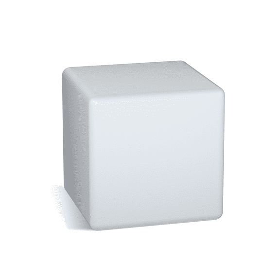 BEZT 16 inch LED Square  Stool w/ 16 RGB Color Changes, Comes with Remote Control