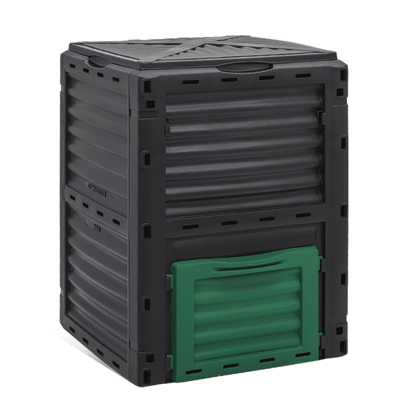 BEZT 80 Gallon Large Compost Bin w/Sliding Door,Fast Work Rotating Chamber Composters