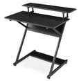 thumbnail image 1 of BEZT Standing Modern Computer Desk,Portable Laptop Table with Monitor Storage Shelf & Host Rack for Home Office,Black, 1 of 1