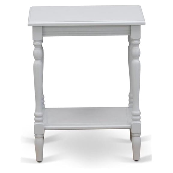 BF-14-ET Nightstand - Rectangle End Table with Open Storage Shelf for Bedroom, 16x20 Inch Inch, Urban Gray