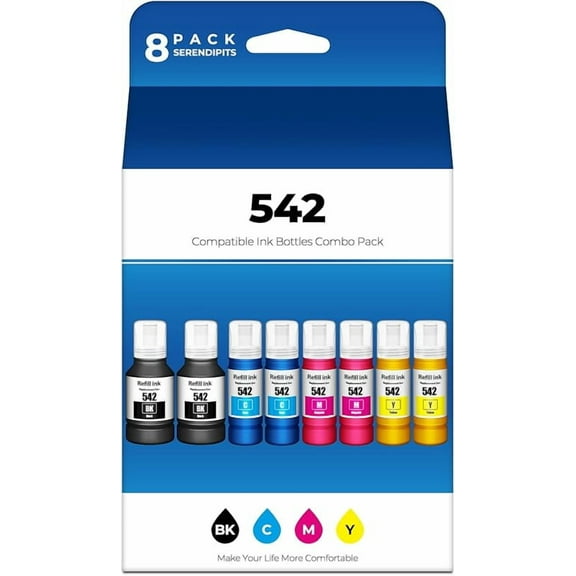 BF 522 Black Ink Bottles ET 2800 ET 4800 ET 2803 ET 2400 Replacement for 522 Ink Refill Bottles Black for 2800 4800 ET-2720 ET-2840 ET2400 ET2800 ET4800 ET-4700 ET-4810 2400 Printer, 3 Pack