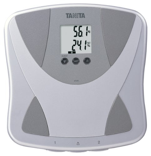 Tanita Body Fat & Water Percentage Scale, Silver/Grey