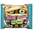 thumbnail image 1 of Butterfinger, CRUNCH and Baby Ruth Fun Size, Assorted Candy Bars, Halloween Candy Bulk, Great for Sharing, 70 Count Variety Pack,  25.6 oz, 1 of 12
