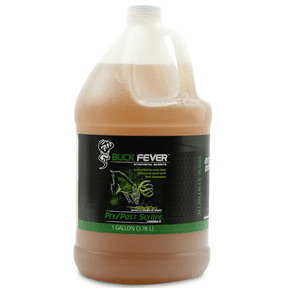 Buck Fever Pre/Post Buck Rut Scent (1 Gallon), Syntheticly Formulated Whitetail & Other Deer Attractant - Synthetic Deer Scent for Mock Scrapes & Ground Scrapes - All-Season Mature Buck Hunting Scent
