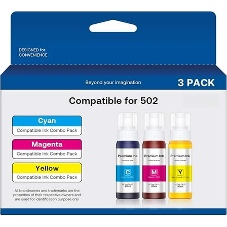 BF Refill Ink Bottle Replacement for Epson 502