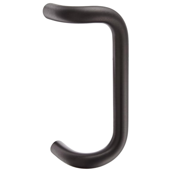 BF157A.313 Aluminum 90-Degree Offset Door Pull, 1" Diameter x 9" Center-to-Center, Through Bolt Mounting for 1-3/4" Door, Dark Bronze Anodized Finish