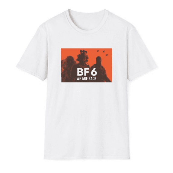 BF6 Tactical Gamer Shirt – “We Are Back” Sniper & Soldier Graphic Tee – Military Style FPS Gift for Him