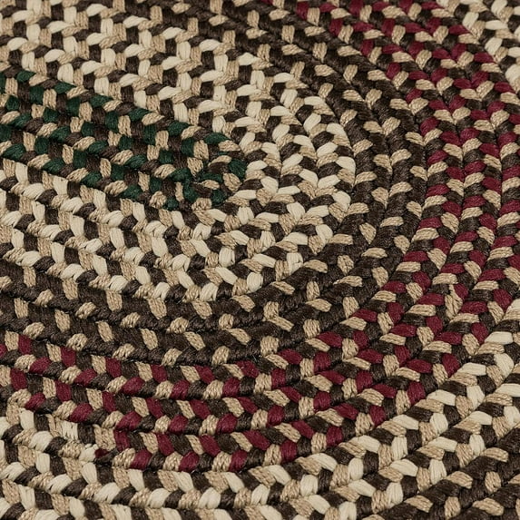 BF72R108X144 Brook Farm - Natural Earth 9'x12' Rug, 100% Polypropylene - Oval.