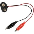 thumbnail image 1 of BFA-9908 - BATTERY SNAP 9V TO ALLIGATOR CLIPS RED AND BLK 8IN, 1 of 1