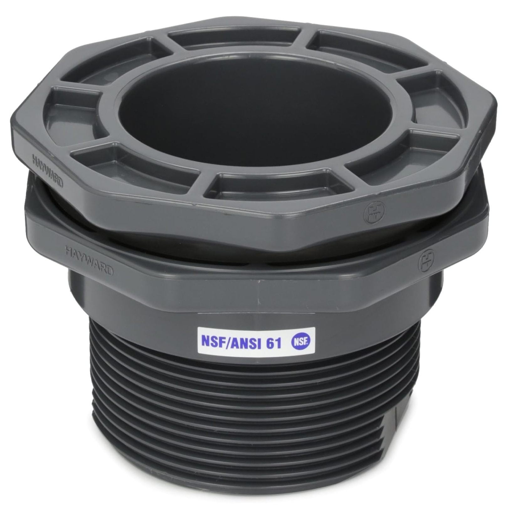 BFA1030CES 3-Inch Gray PVC Socket by Thread BFA Series Bulkhead Fitting ...