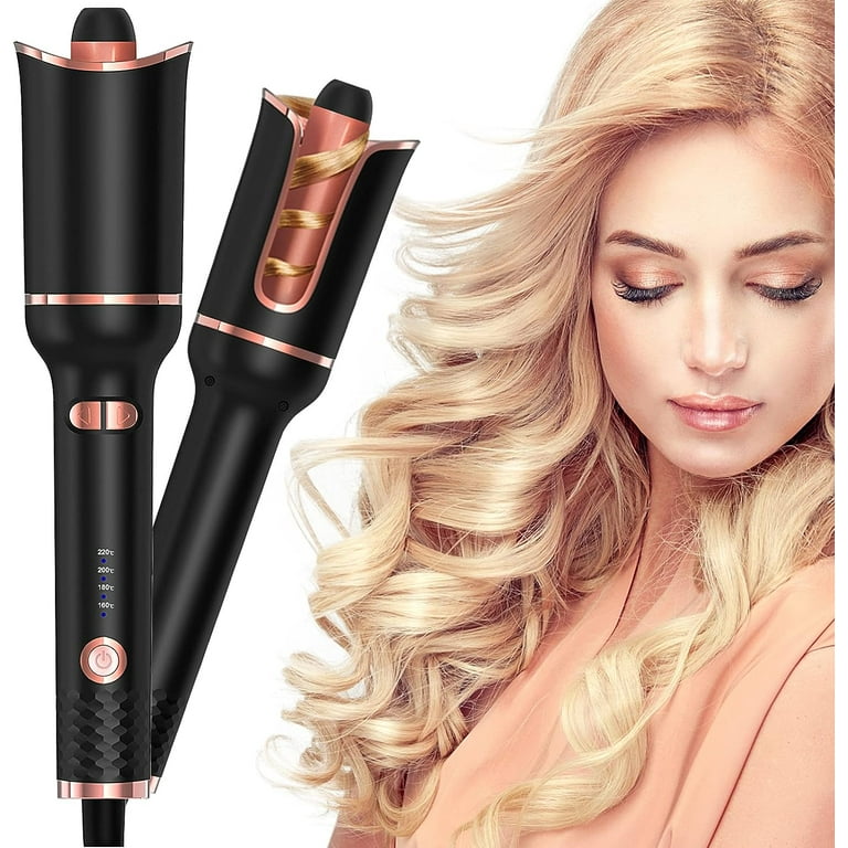 BFCITY Automatic Hair Curler Automatic Curling Iron Professional Curling Wand Rotating with 1 Inch Large Barrel Fast Heating Dual Voltage for Women Mid Length to Longer Hair Walmart