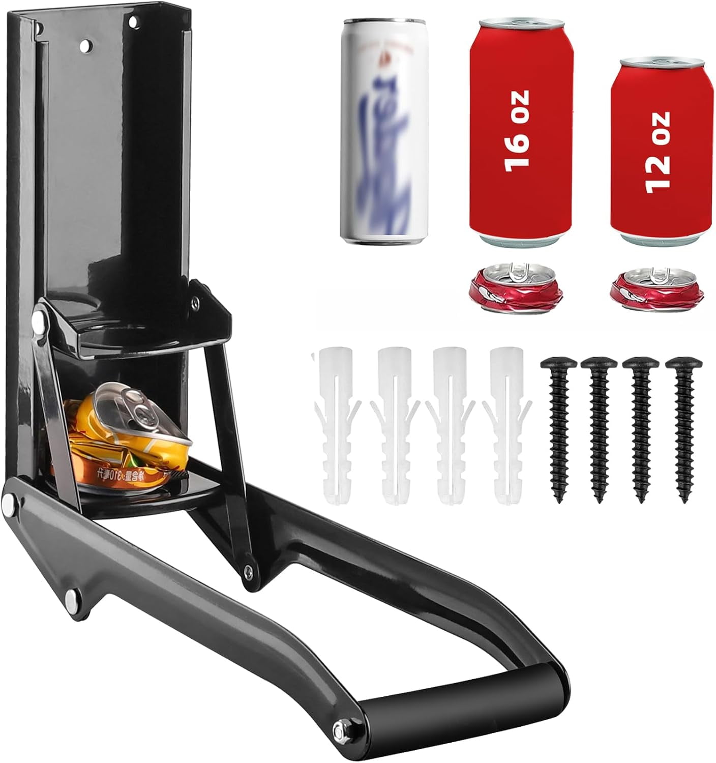 BFCITY Metal Can Crushers for Recycling Countertop, HeavyDuty Wall