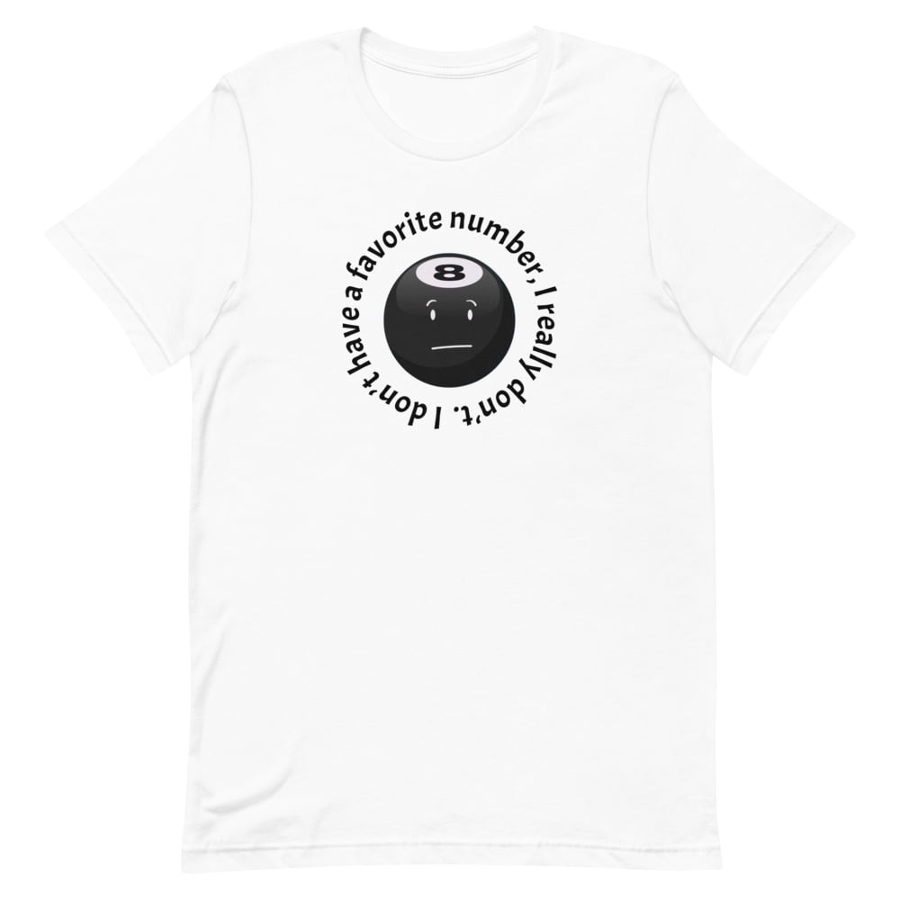 BFDI Battle For Dream Island 8 Ball T-Shirt White Gray Red Pink Blue