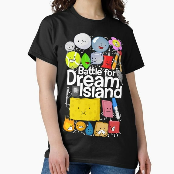 BFDI Wall Art Black Funny Battle For Dream Island G4310 Unisex T-Shirt, Up to Size 5XL