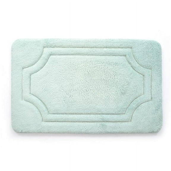 BFDM-24817-12 17 x 24 in. Luxurious Memory Foam Bath Mat with Water Shield Technology - Misty Blue