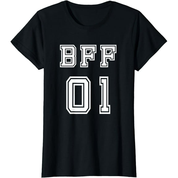 BFF 01 T-Shirt for Bestie Sisters Shirt Girls Friendship Tee