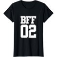 thumbnail image 1 of BFF 02 Best Friends Matching tee Bestie Friendship Day Gift T-Shirt, 1 of 3