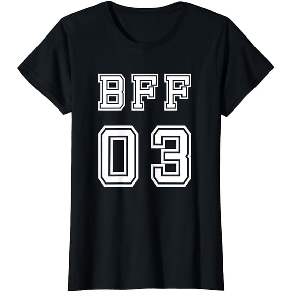 BFF 03 T-Shirt for Bestie Sisters Shirt Girls Friendship Tee