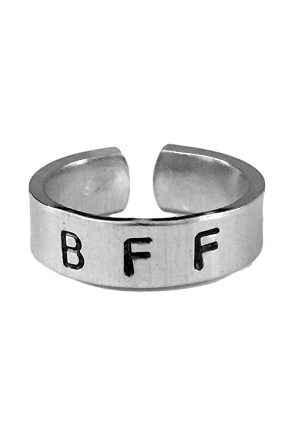BFF - Best Friends Forever- Handstamped Cuff Ring