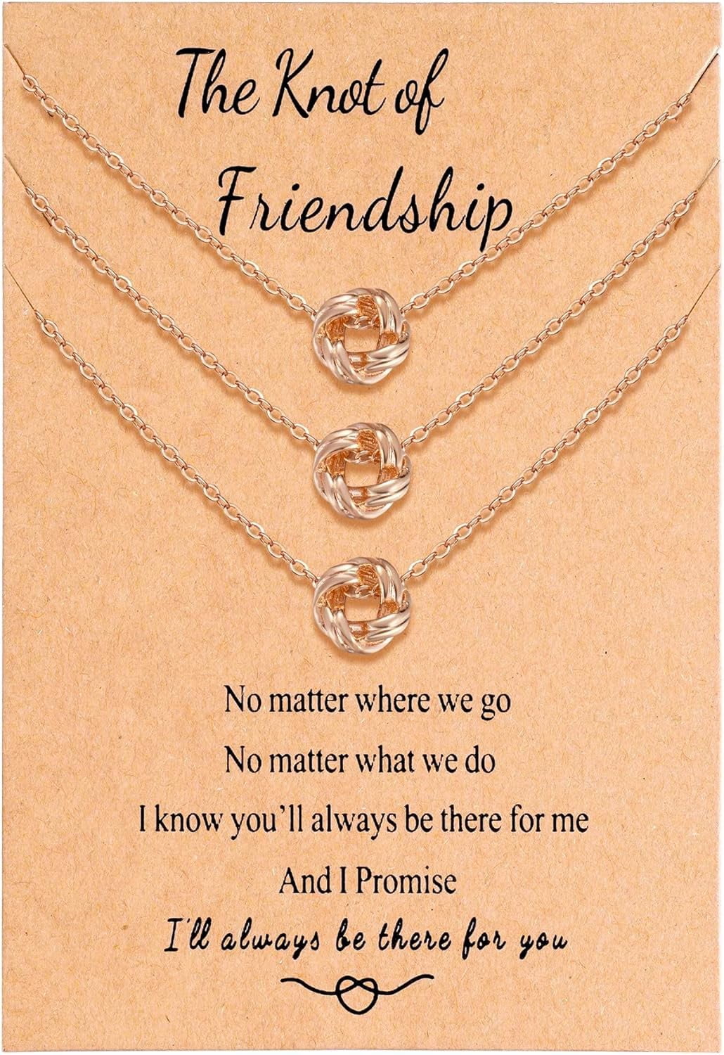 BFF Friendship Knot Professional Infinity Necklace for 2 Best Friend ...