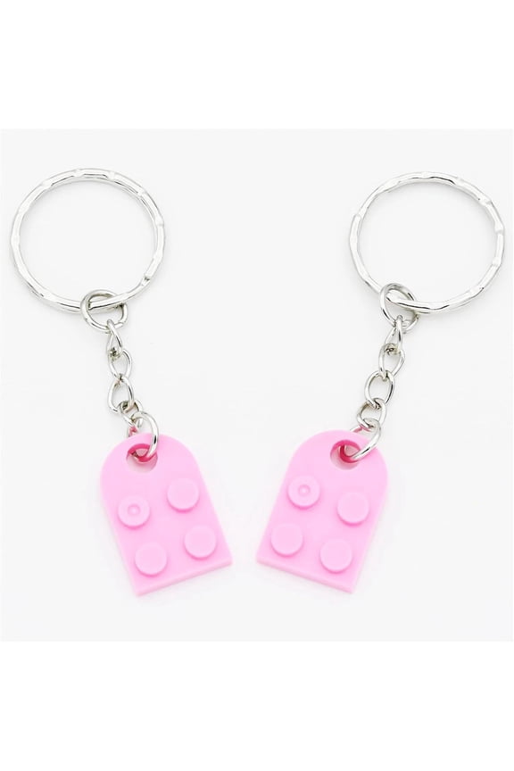 BFF Heart Key Ring Set Couples Keychain Friendship Gifts Best Friend Keychain Bi