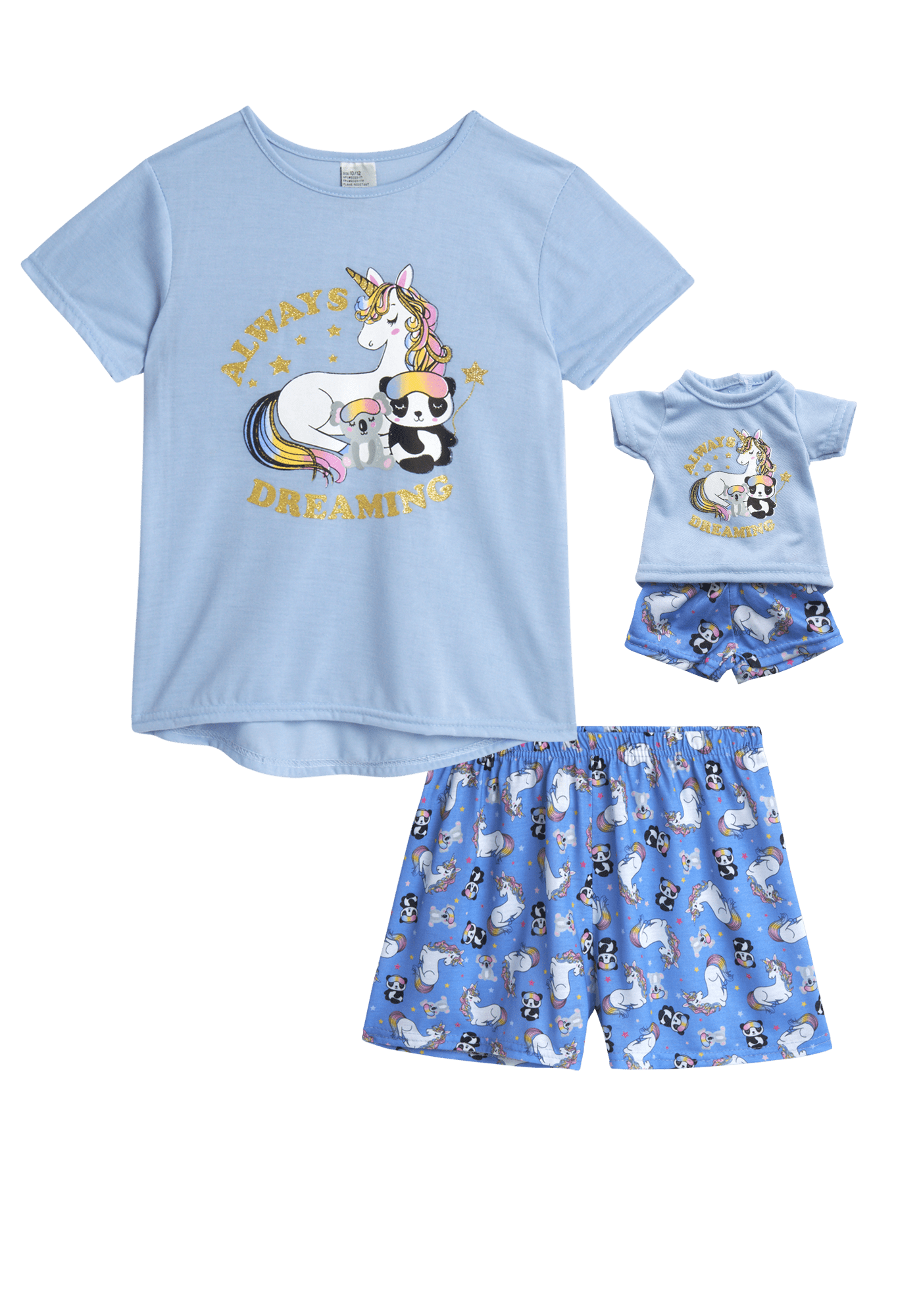 bff-me-girls-pajama-set-2-piece-sleep-shirt-and-lounge-shorts-with