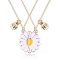 thumbnail image 1 of BFF Necklace for 2-Daisy Best Friend Necklace Friendship Necklace Best Friends Forever Necklaces Valentines Day Gifts, 1 of 7