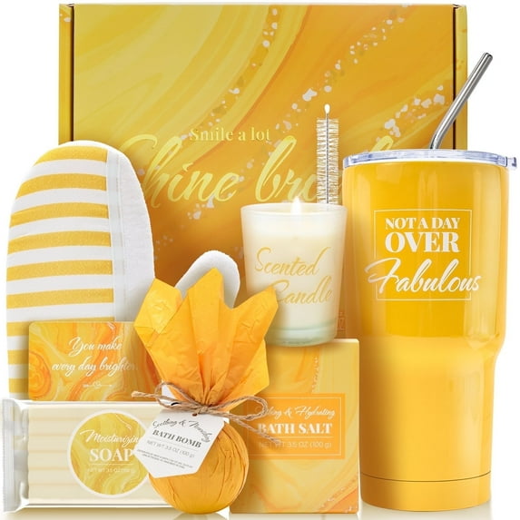 Gift Sets for Women Birthday | 7 Pcs Vanilla Spa Bath Beauty Body Care Kits for Her