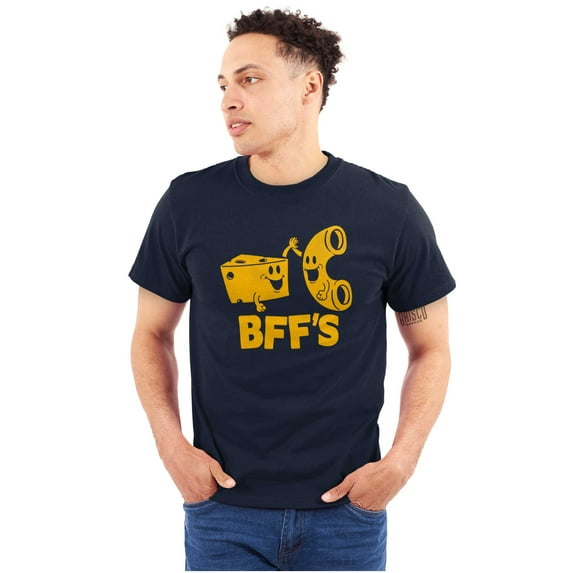 BFFS Mac n Cheese Funny Best Friends Plus Size Crewneck Graphic Tee Shirt Brisco Brands 2X