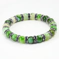 thumbnail image 1 of BFGFGO Green Bead Crystal Bracelet, Serenity Raw Stone 8mm Beads for Men and Women, 1 of 6