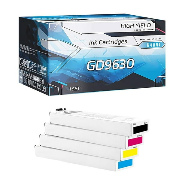 ZNER Compatible for Riso GD9630 Ink Cartridges Work for Riso GD9630 GD9631 GD7330 Printers, with Chip, High Yield 3000 Pages, Clear Printing 1 Set)