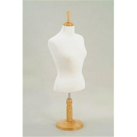 BFHF-C-W Female Jersey Wood Half Form with Maple Round Countertop Base & Neck Block