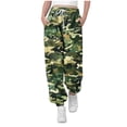 thumbnail image 1 of BFHHYA Boys Girls Baggy Sweatpants Kids Camoflage Print Drawstring Elastic Waist Pants Loose Casual Athletic Sweat Pants for Teen, 1 of 7