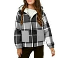thumbnail image 1 of BFHHYA Boys Girls Sherpa-lined Plaid Hoodie Kids Teen Fall Winter Zip-Up Casual Hooded Jacket Long Sleeve Outerwear with Pockets for Playdates (4-15Y), 1 of 5